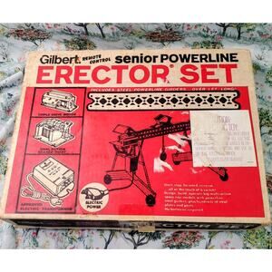 Erector Set Electric Steel Gilbert Senior Powerline 49-16075/32158